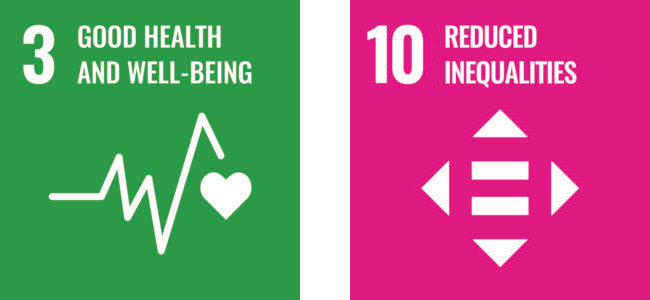 3 Good Health and Wellbeing, 10 Reduced Inequalities