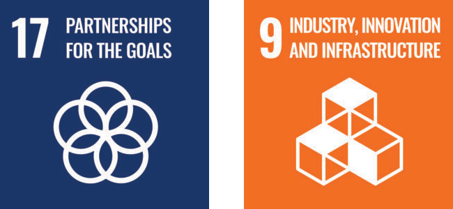 17 Partnerships for the goals, 9 Industry, innovation and infrastructure